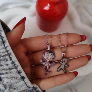 گردنبند ست دو نفره تدی و مستربین