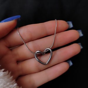 گردنبند قلب استیل