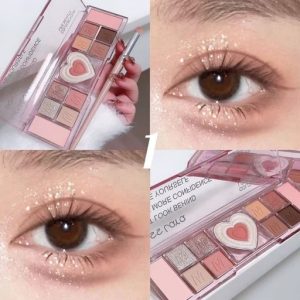 پالت سایه چشم قلبی میس لارا 12 رنگ
