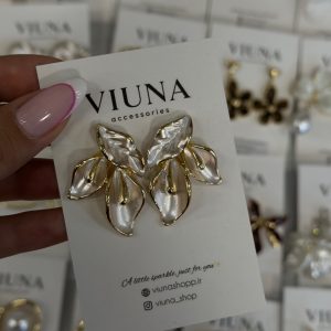 گوشواره گلبرگ میناکاری