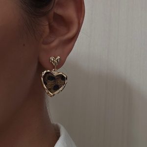 گوشواره پلنگی قلب