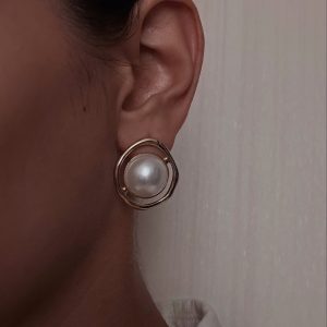 گوشواره میخی تک مروارید